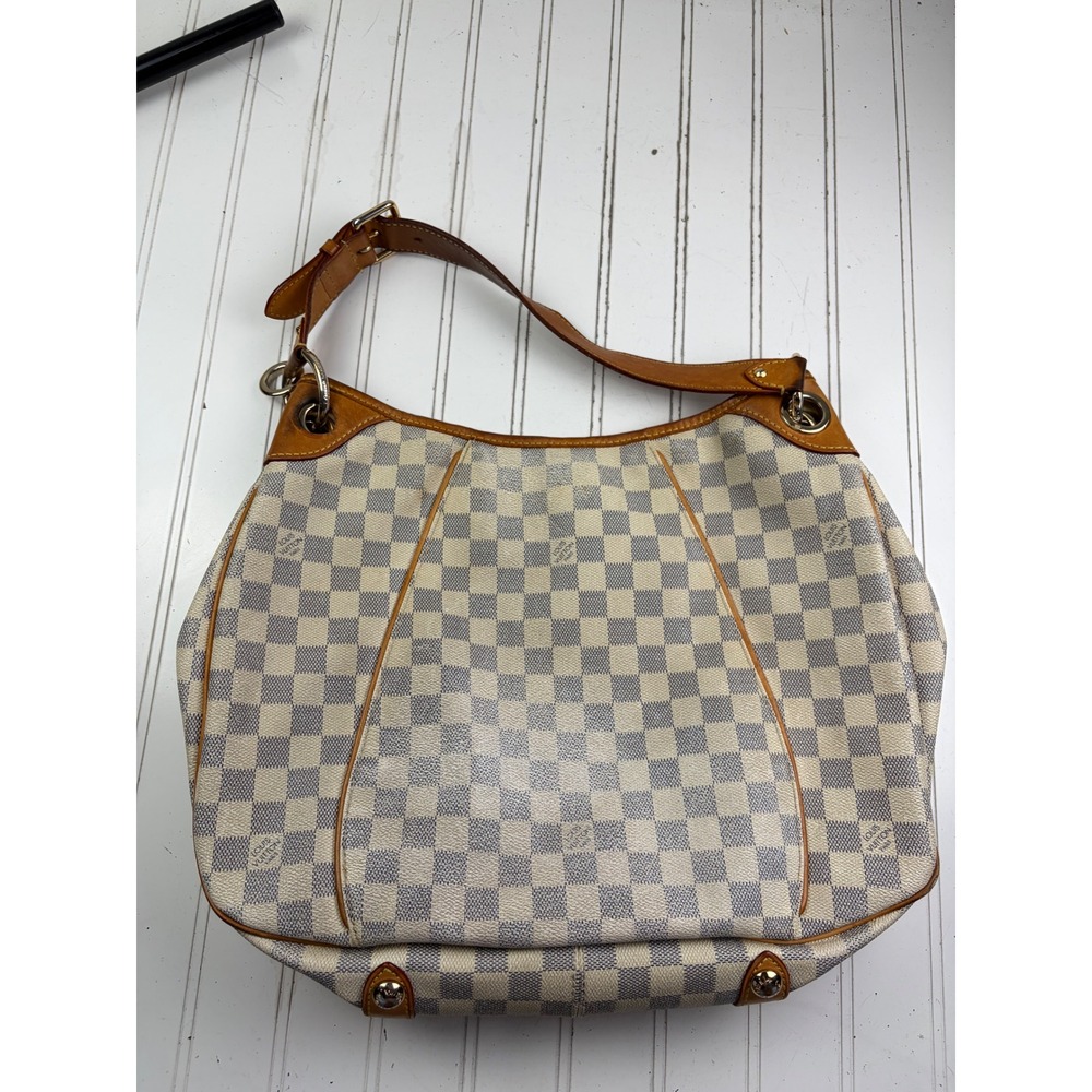 Louis Vuitton Vintage Damier Azur Canvas Hobo Galliera PM Shoulder Bag $1600 - Picture 3 of 16